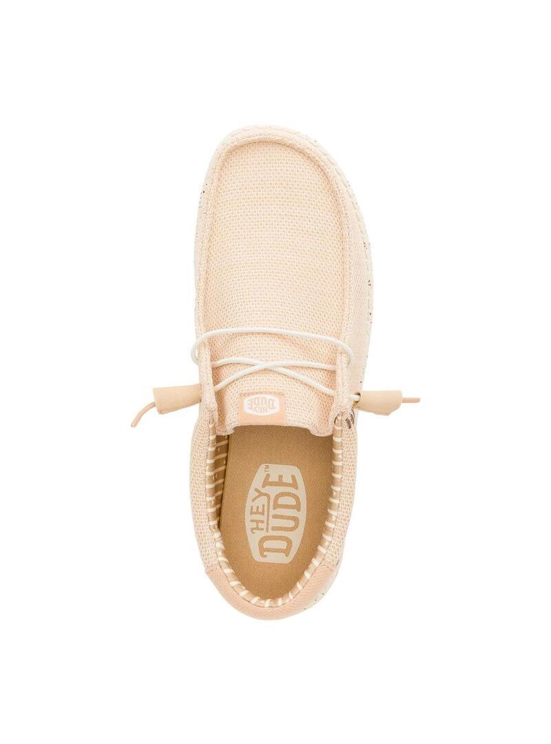 Mocasines HEY DUDE  Wally Stretch Beige  Hombre 6/6