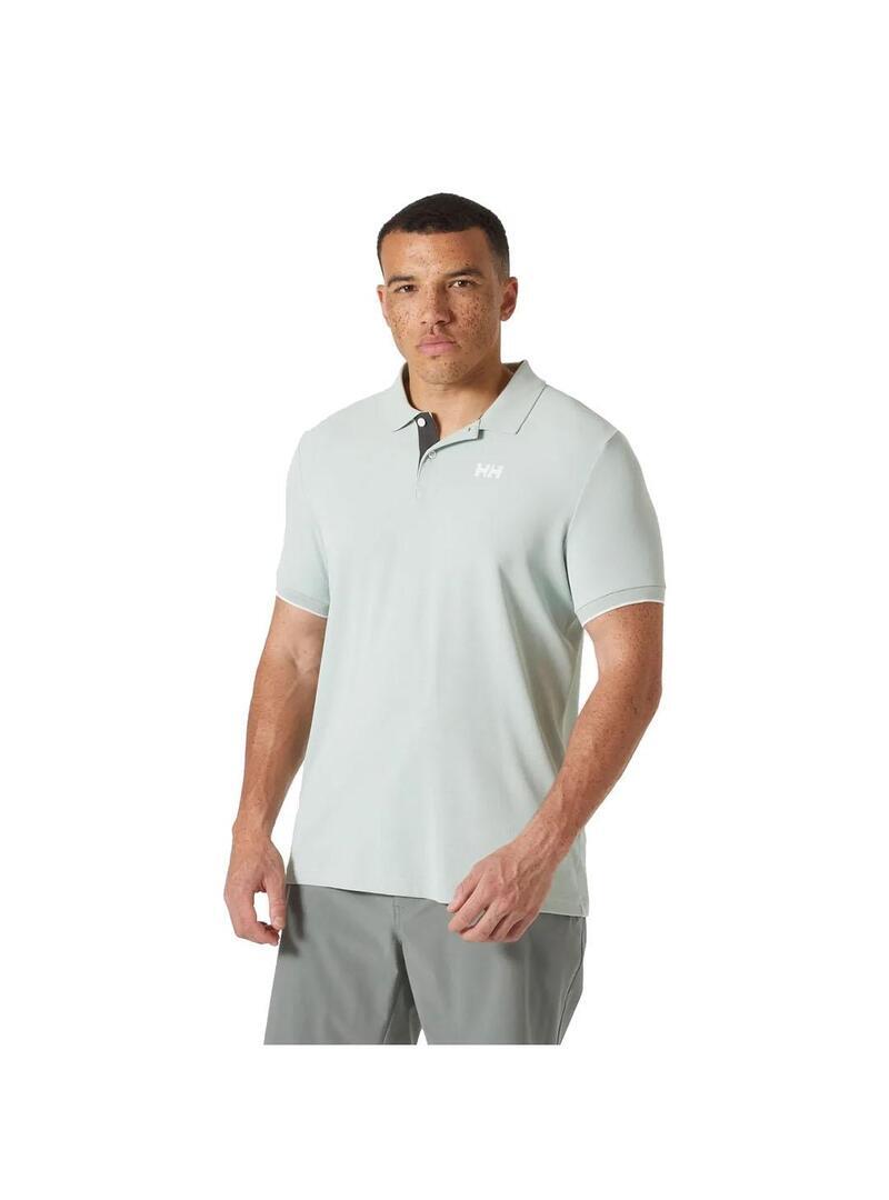 Magliette da polo da navigazione per uomo Helly Hansen Ocean 2.0 verde 3/6