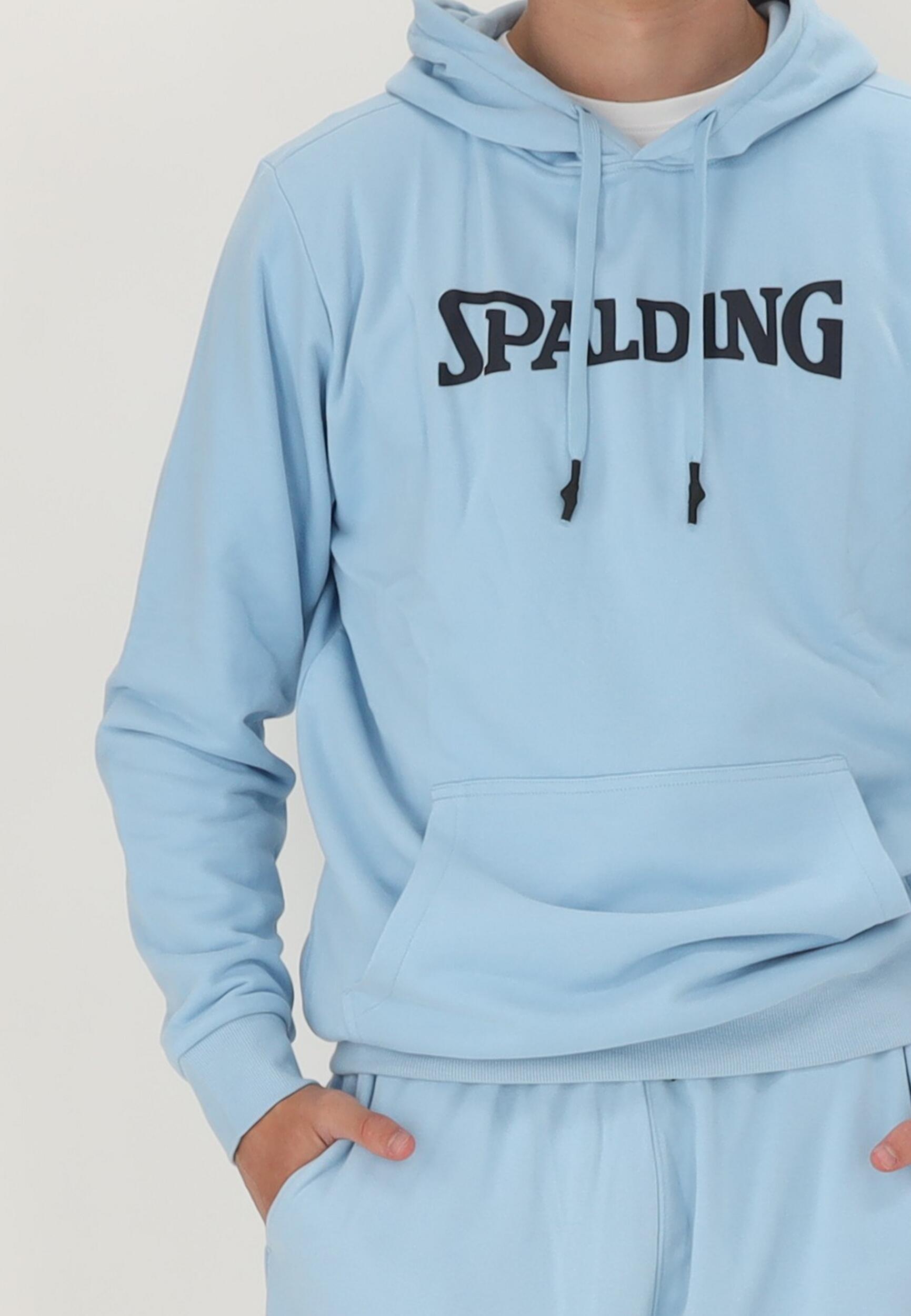 HOODIE HOMME DE BASKET light blue-navy Spalding 4/5