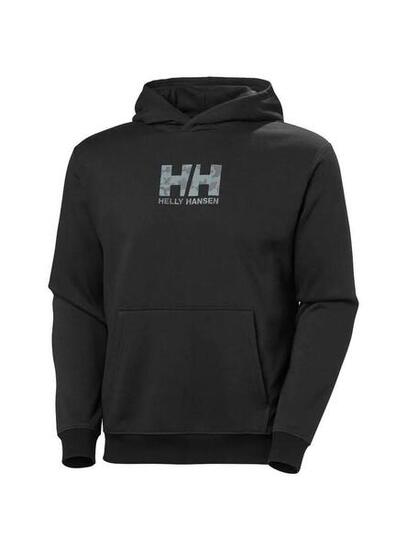 Felpe con cappuccio in pile per uomo Helly Hansen Graphic Nero