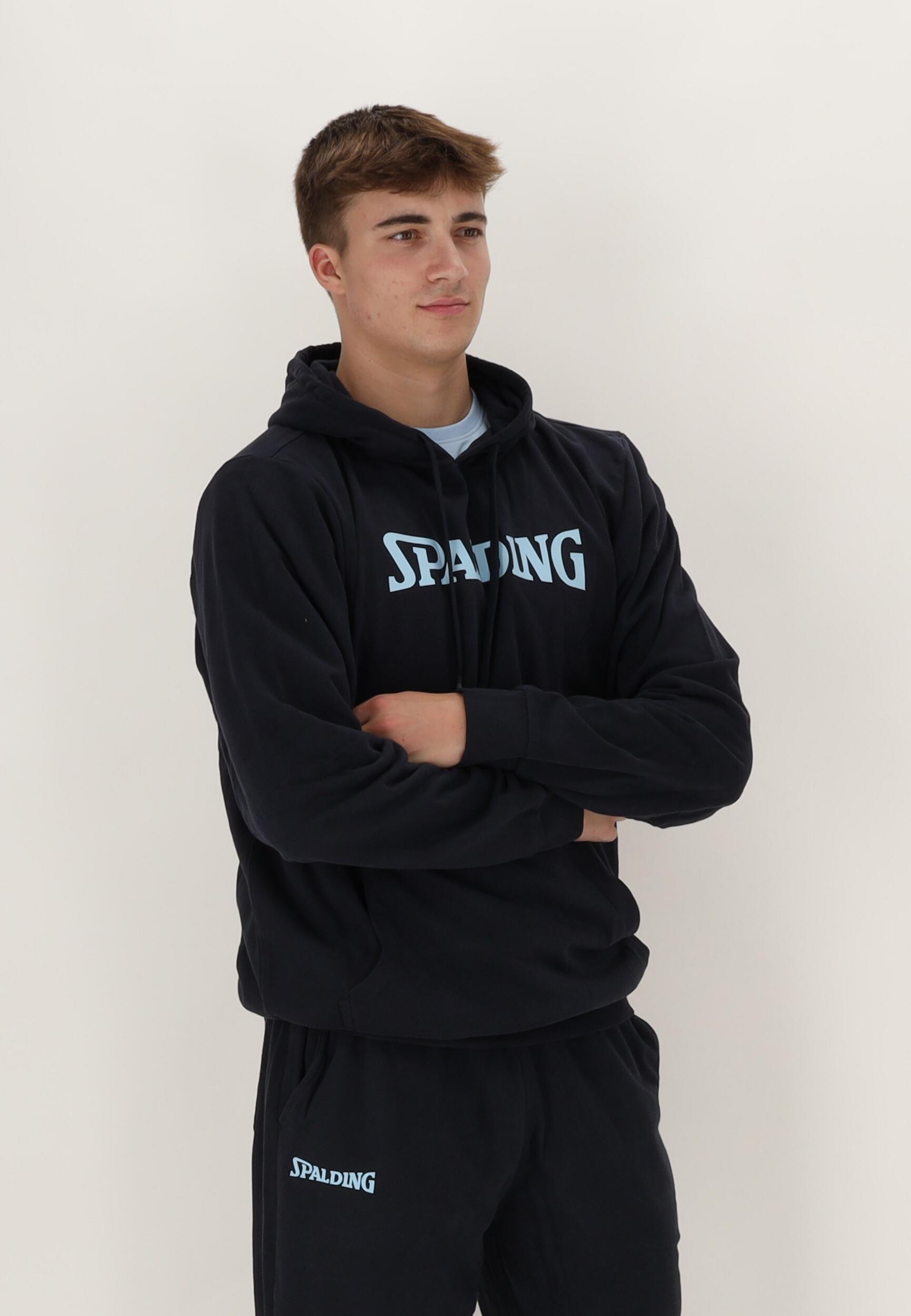 HOODIE HOMME DE BASKET navy-light blue Spalding 5/5