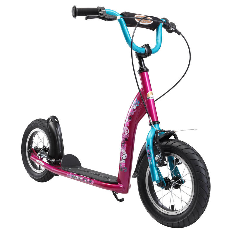 Trottinette grandes roues 12", pour enfants de 8 ans, pneus gonflables, Sport