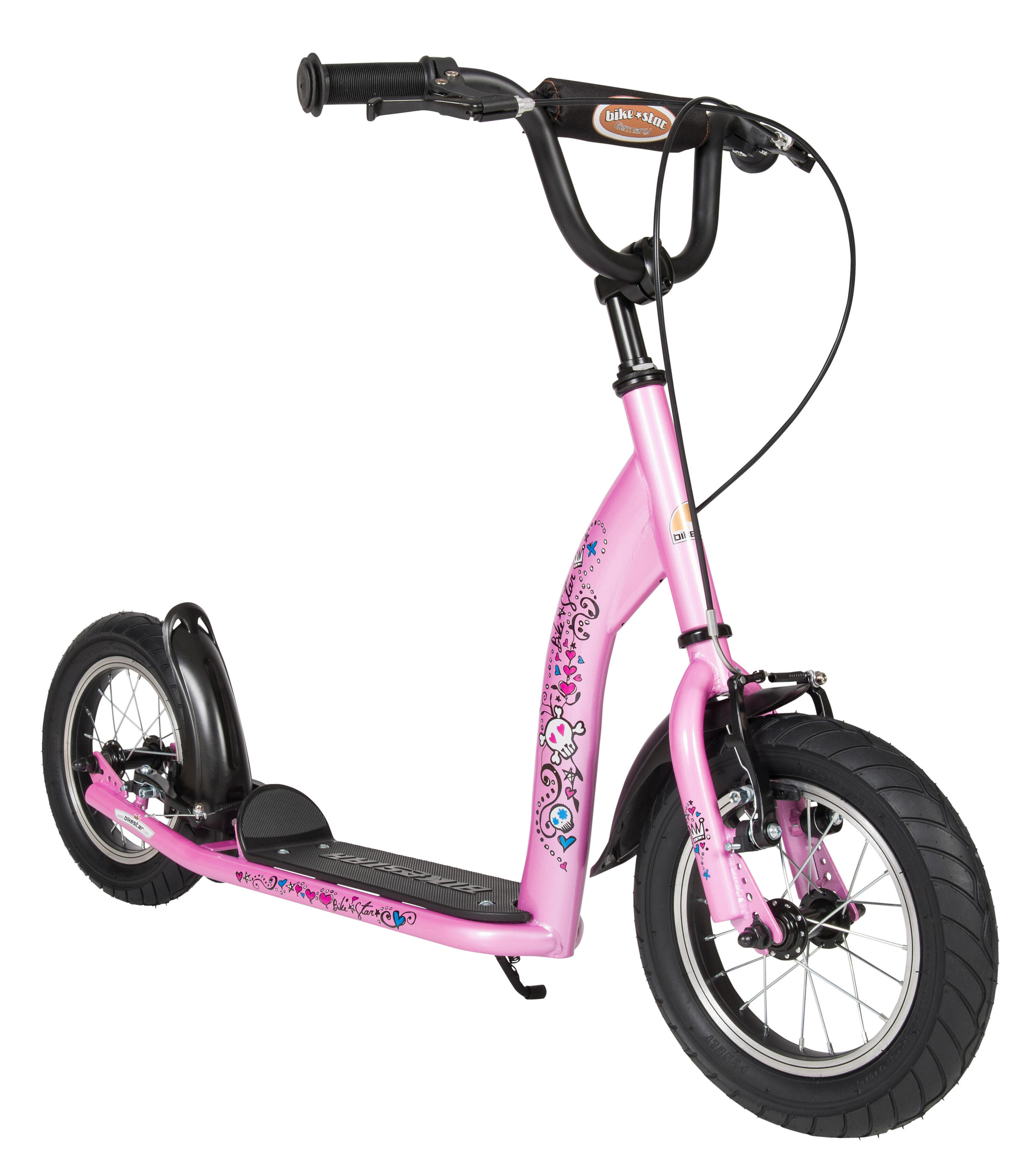 Trottinette grandes roues 12", pour enfants de 8 ans, pneus gonflables, Sport 2/5