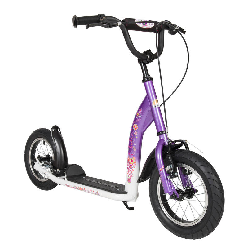 Trottinette grandes roues 12", pour enfants de 8 ans, pneus gonflables, Sport