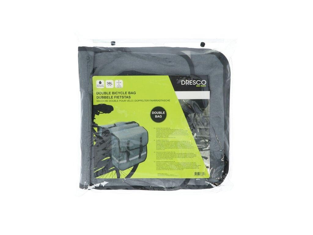 Dresco Dubbele Fietstas 36 Liter - Grijs 2/7