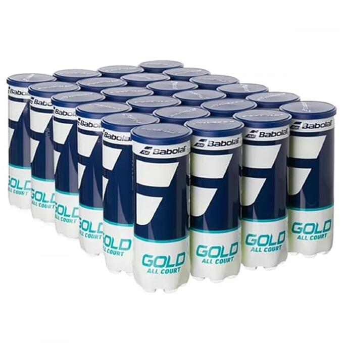 Babolat Gold All Court Light Weight,Ideal for Longer Play, Tennis Ball (Pack of 72)