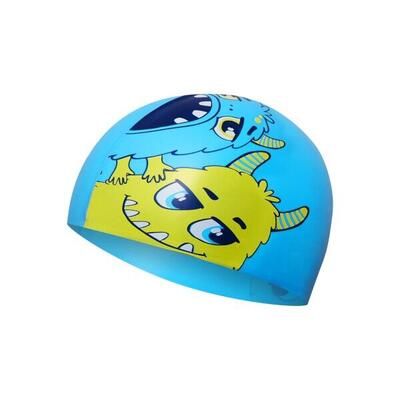 Nqc monster blauwe kindersiliconen muts nils aqua