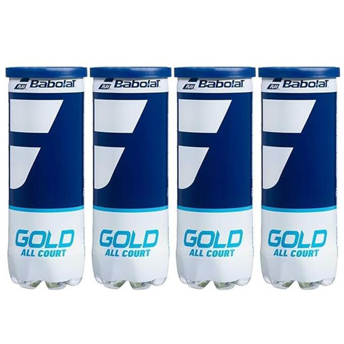 Babolat Gold All Court Light Weight,Ideal for Longer Play, Tennis Ball (Pack of 12)