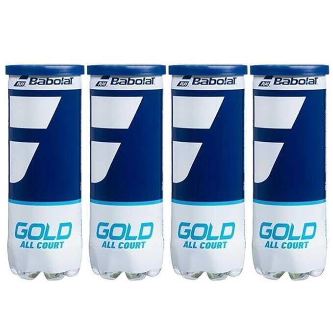 Babolat Gold All Court Light Weight,Ideal for Longer Play, Tennis Ball (Pack of 12)