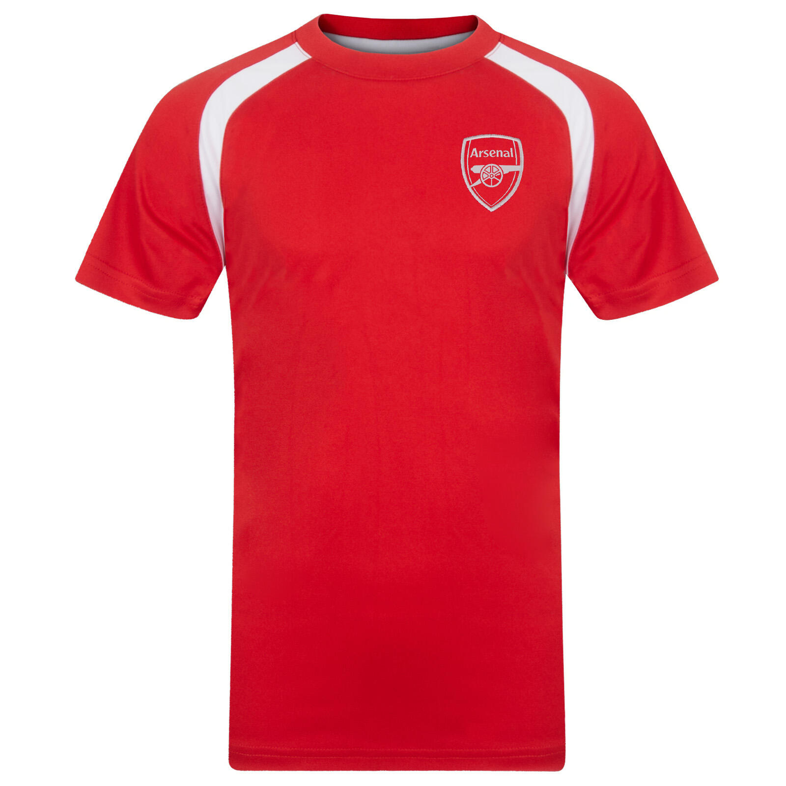 ARSENAL Arsenal FC Boys T-Shirt Poly Training Kit Kids OFFICIAL Football Gift