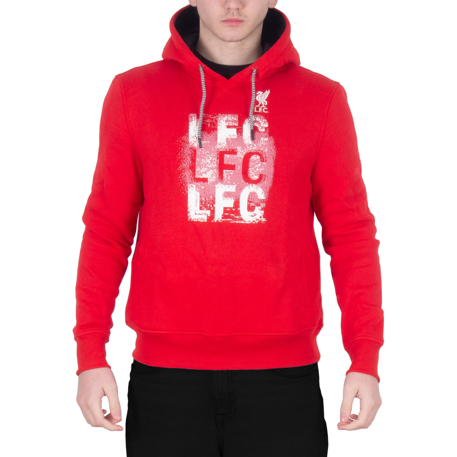 LIVERPOOL FC Liverpool FC Mens Hoody Fleece LFC Graphic OFFICIAL Football Gift