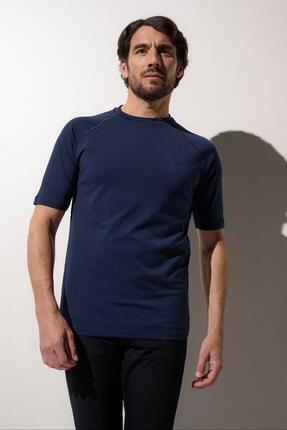 T-shirt de bain anti-UV Homme manches courtes, Moorea, Bleu Océan