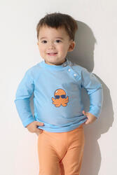 T-shirt de bain anti-UV manches longues Bébé, Samoa, Bleu