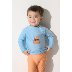 T-shirt de bain anti-UV manches longues Bébé, Samoa, Bleu