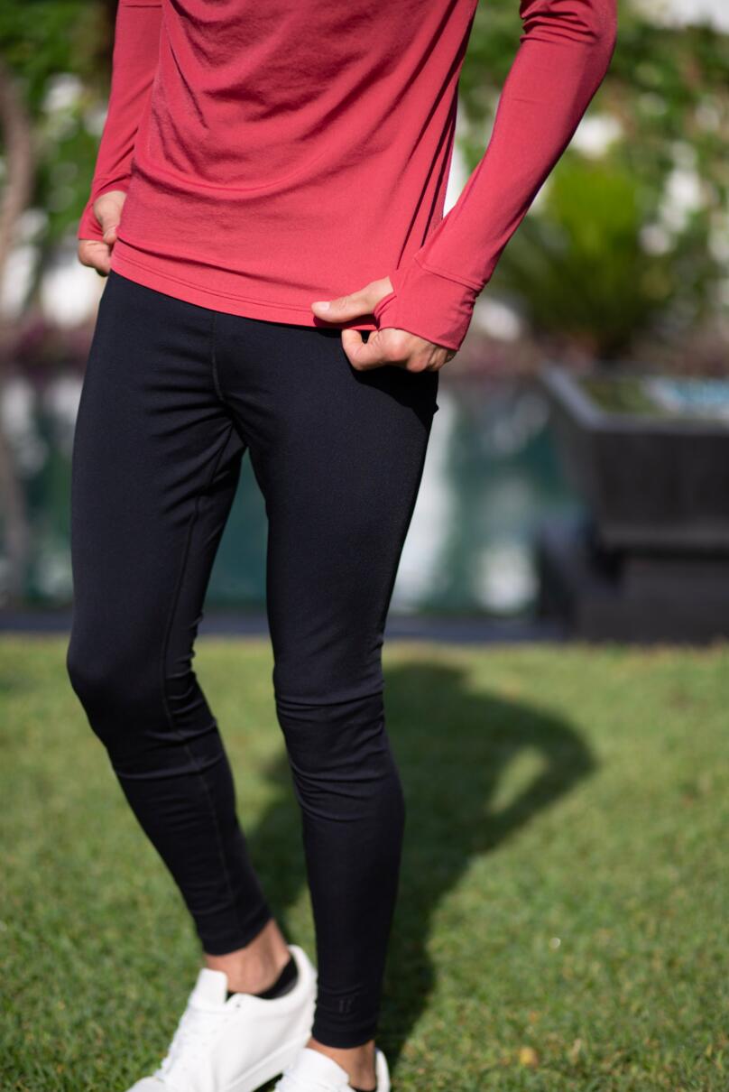 Legging de bain anti-UV Homme, Galápagos, Noir 2/4