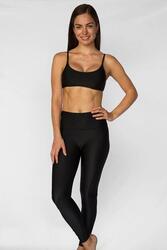 Legging de bain anti-UV Femme, Galapagos, Noir