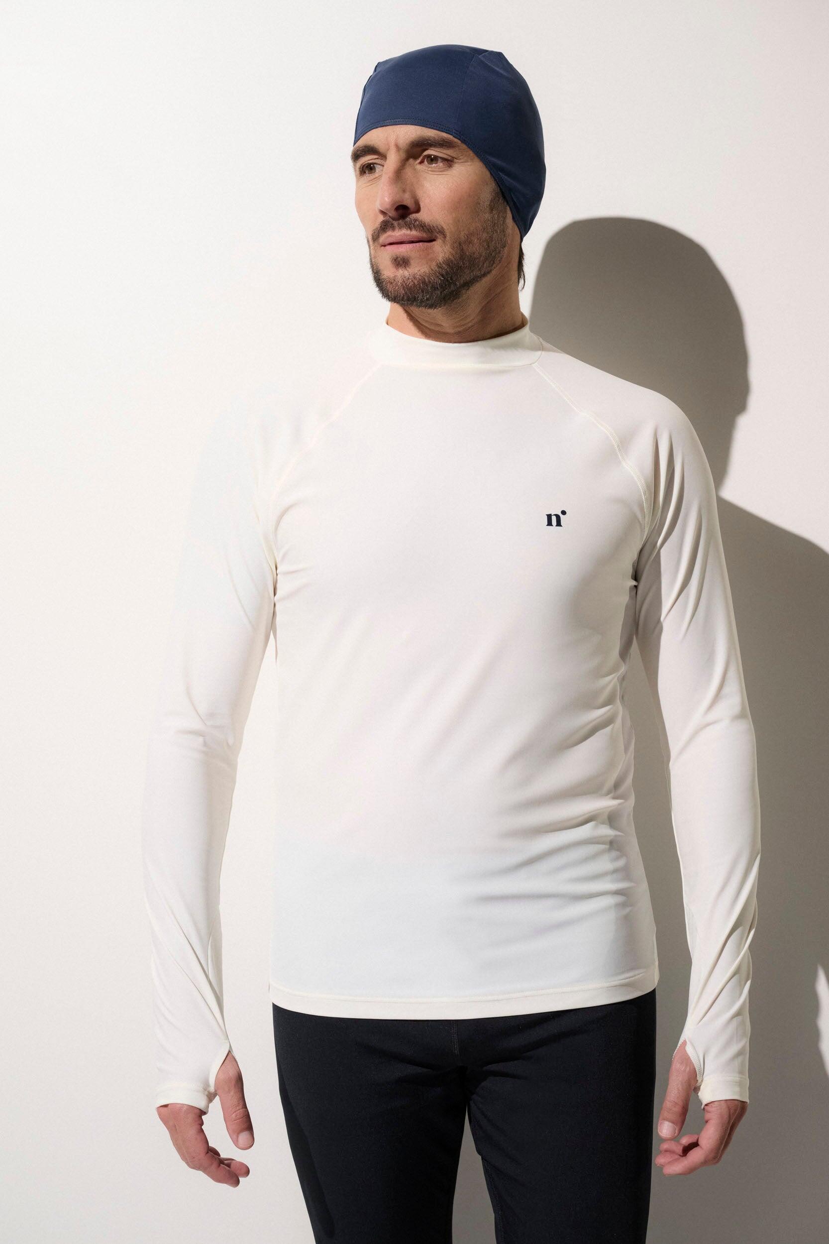 T-shirt de bain anti-UV Homme, Pacific, Blanc Perlé 6/6