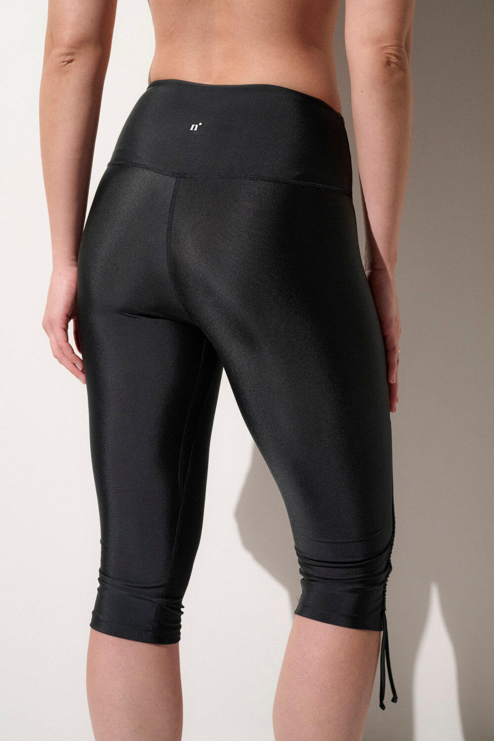 Legging de bain anti-UV court Femme, Malta, Noir 4/5
