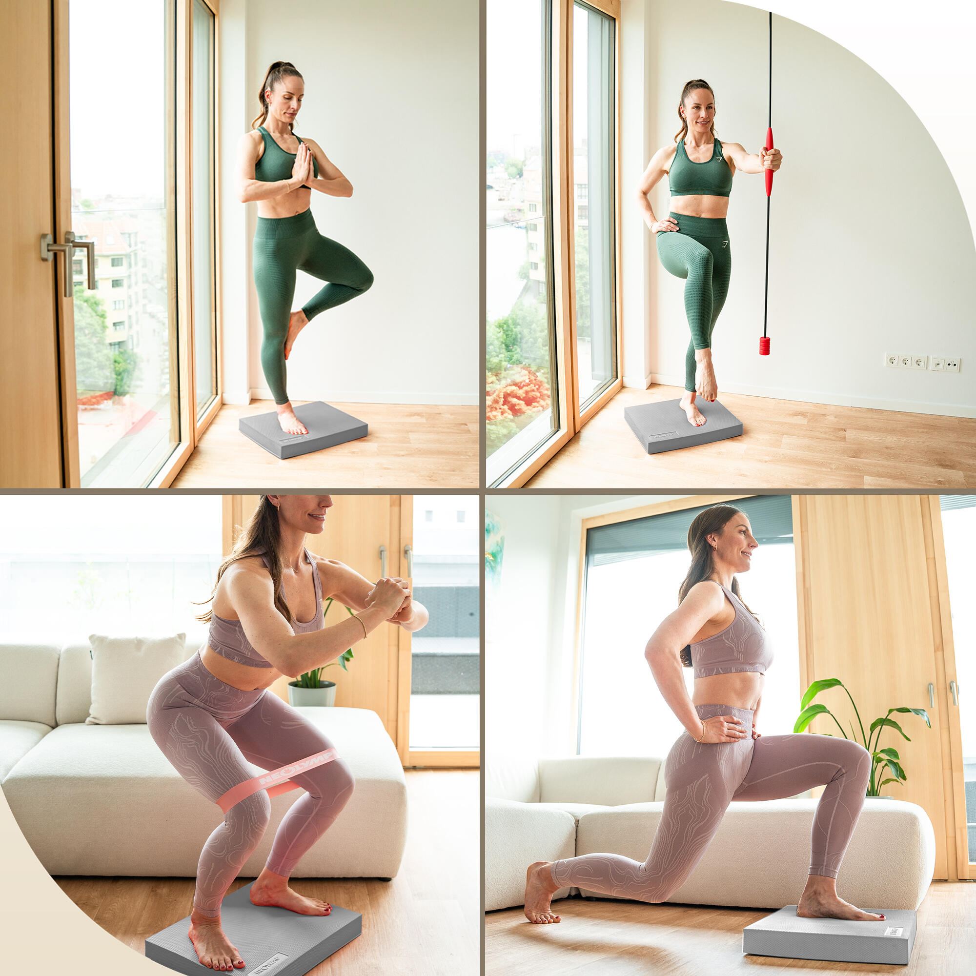 Balance Pad – Balancekissen ideal für Stabilitätstraining, Gleichgewichtstrainer 6/7