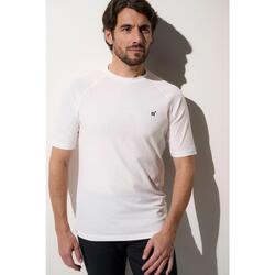 T-shirt de bain anti-UV Homme manches courtes, Moorea, Blanc