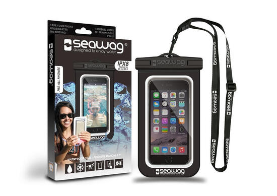 Seawag Pochette Étanche Smartphone 5,7" Noir & Blanc