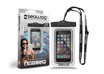 Seawag Pochette Étanche Smartphone 5,7" Blanc & Noir