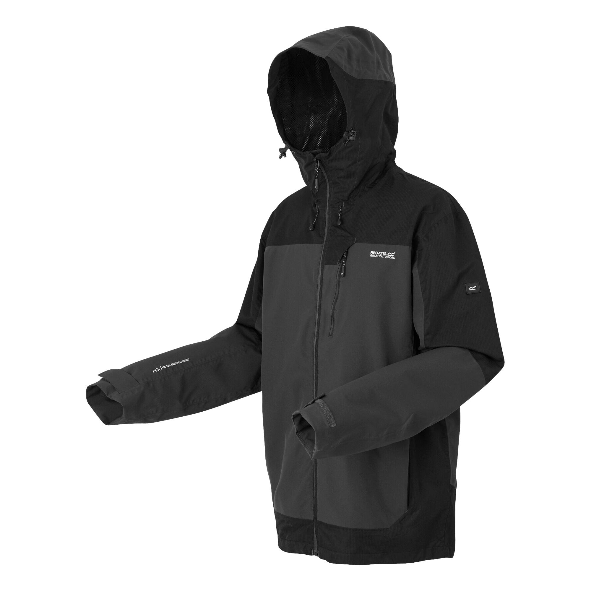 Veste Imperméable HIGHTON Homme (Cendre / Noir) 3/5