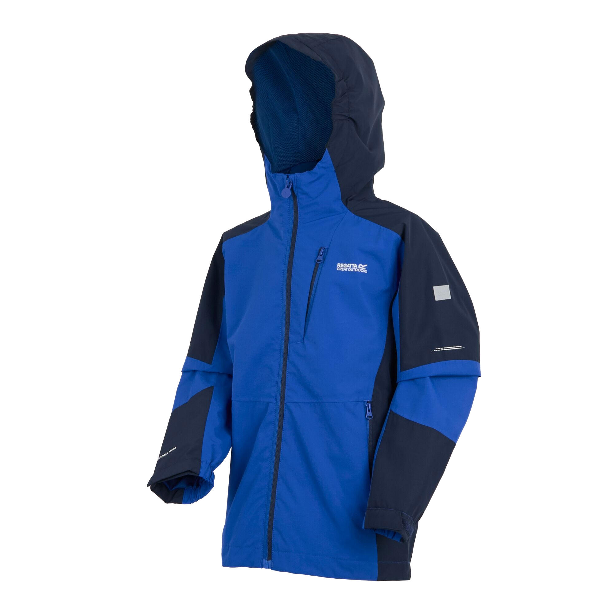 Childrens/Kids Calderdale II Waterproof Jacket (Olympian Blue/Navy) 3/4