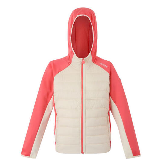 Veste Hybride KIELDER Enfant (Vanille Clair / Pêche Foncée)