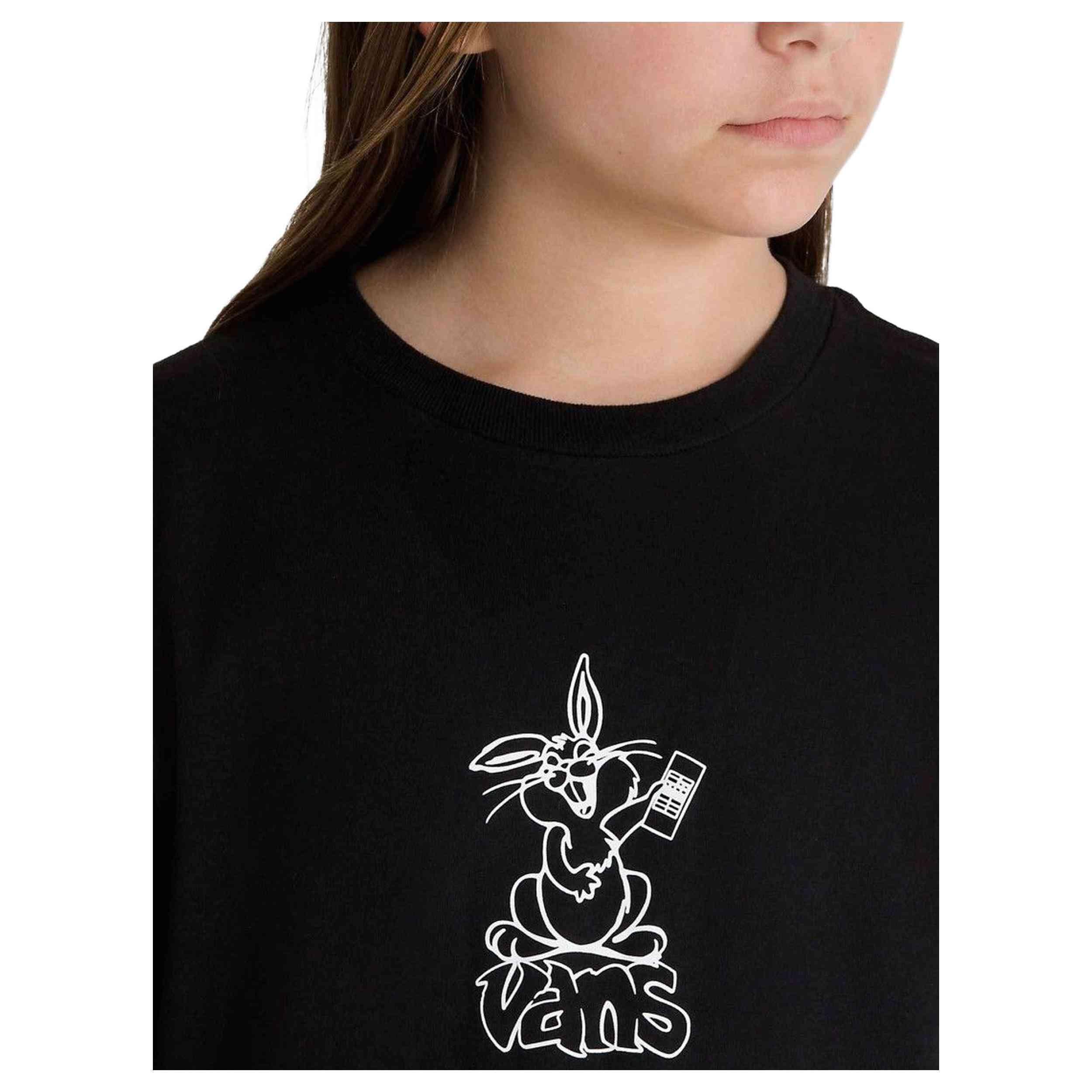 T-shirt Vans modelo VN000JC2BLK1 para crianças unissex 2/5