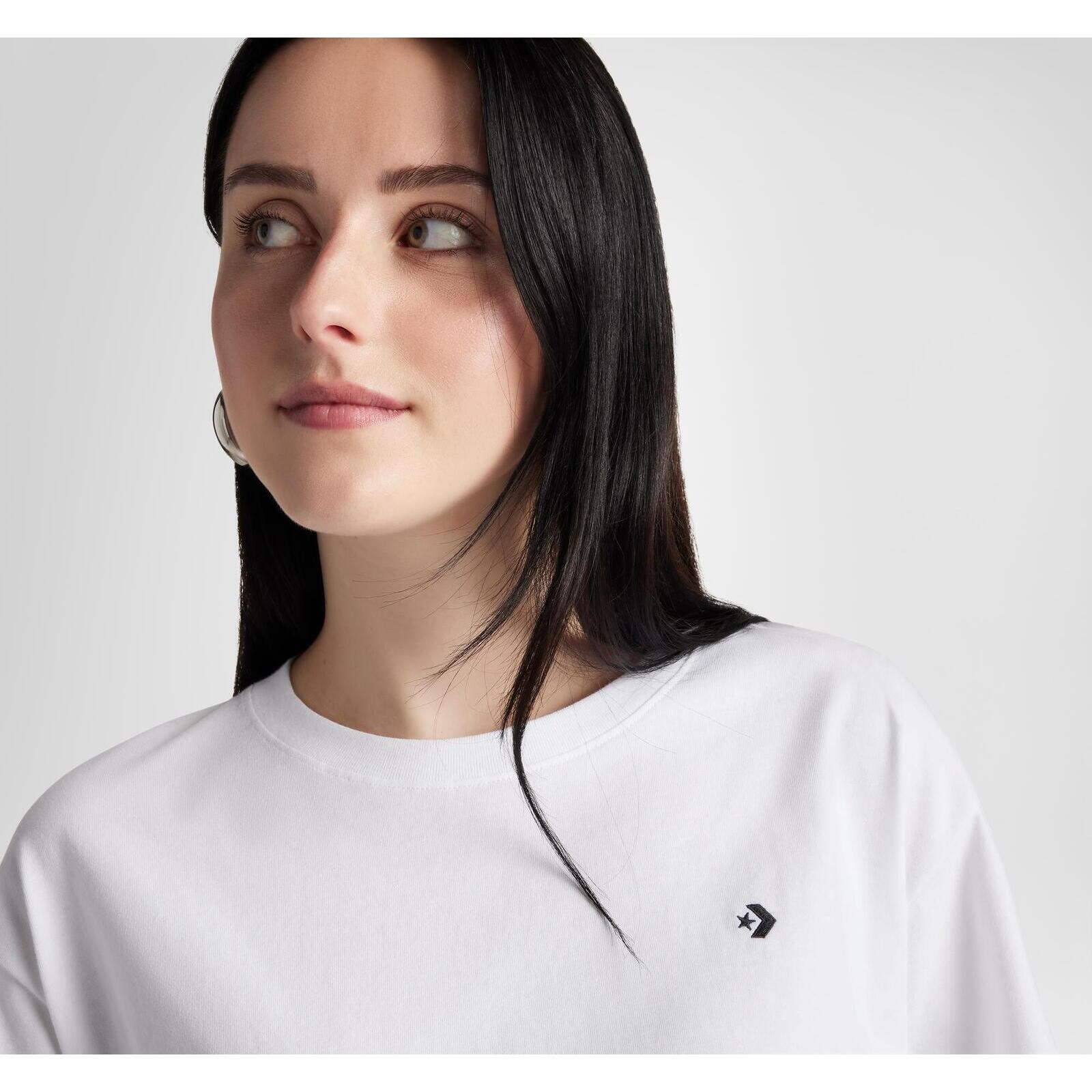 T-shirt Converse Sporty Boxy T-Shirt, Blanc, Femmes 5/5