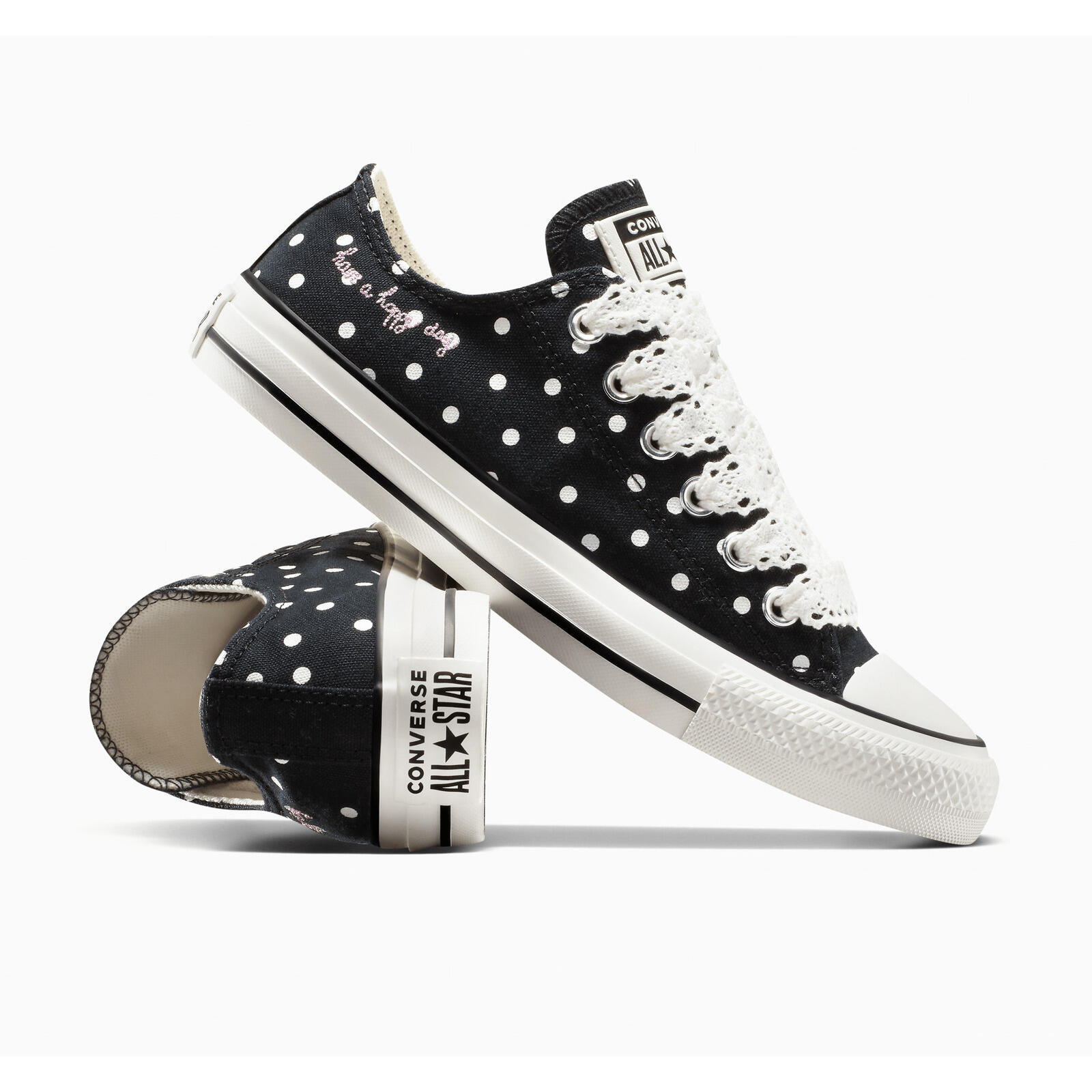 Baskets Converse Chuck Taylor All Star Polka Dot, Noir, Unisexe 3/6