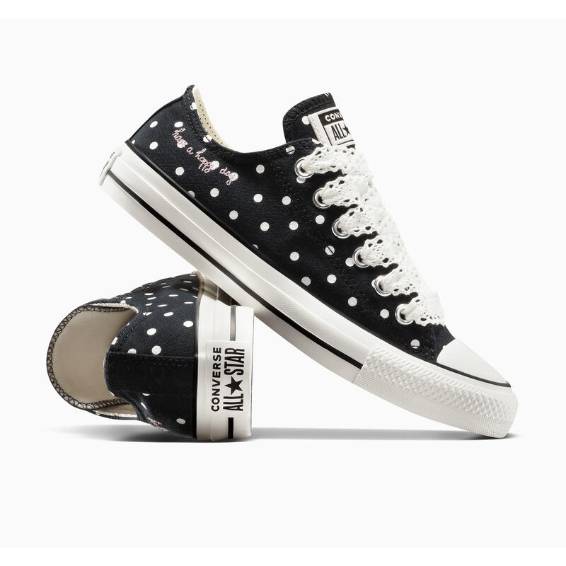 Tenisi unisex Converse Chuck Taylor All Star Polka Dot, Negru