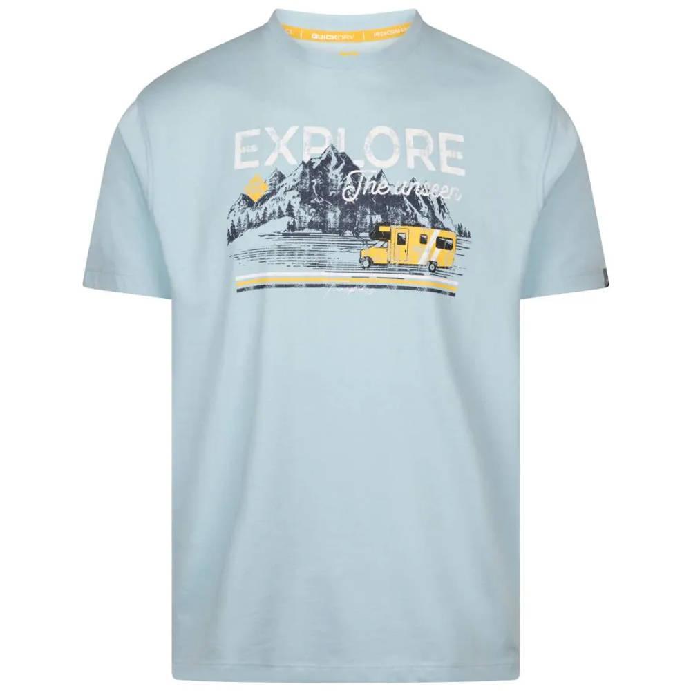 TRESPASS Mens Thelon Printed Casual TShirt (Seafoam Marl)
