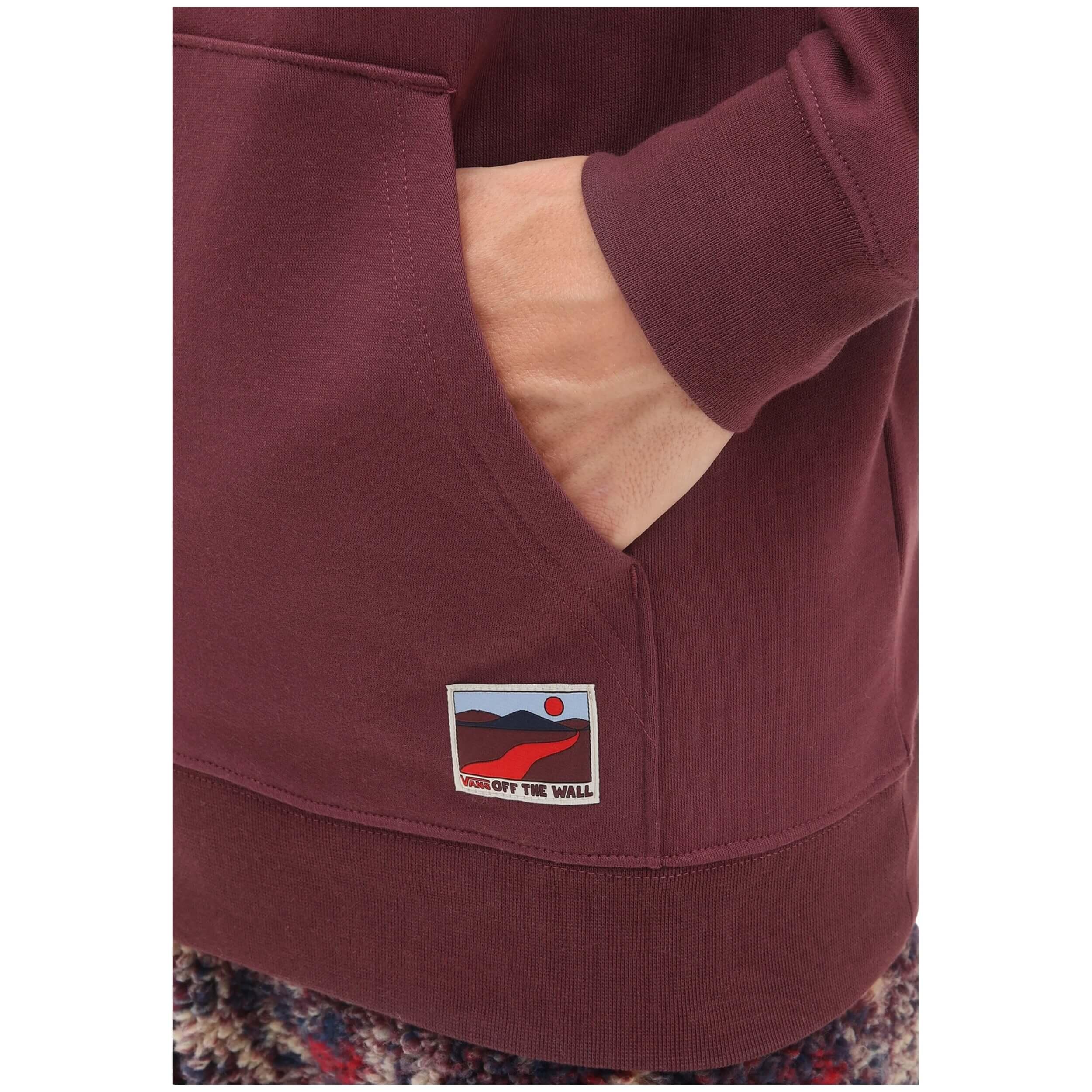 Felpa con cappuccio Vans modello VN000089ALI-GRA per uomini 3/4