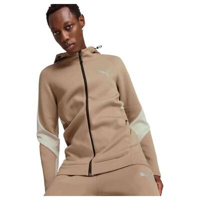 Hoodie puma evostripe full-zip voor vrouwen