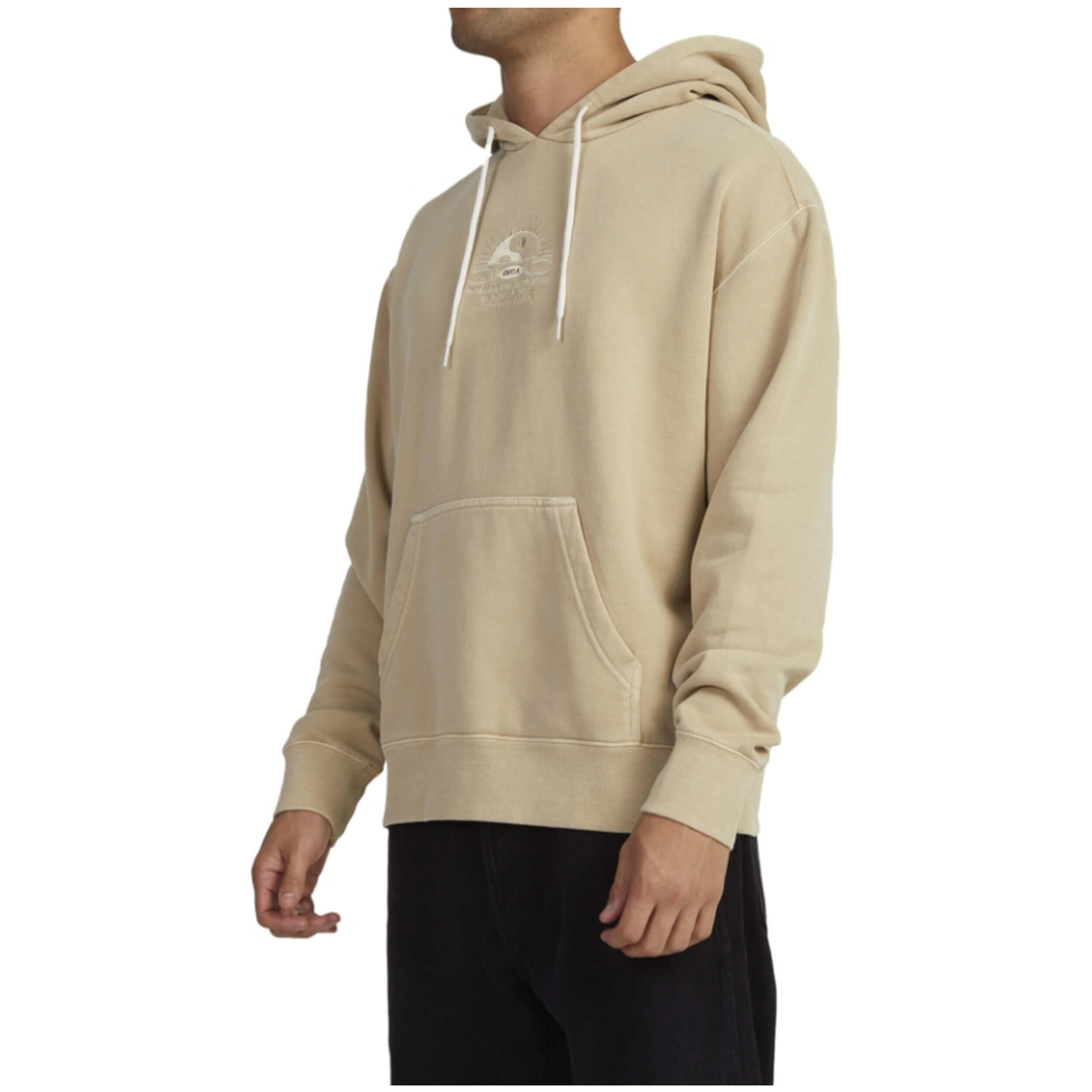 Felpa con cappuccio Rvca modello UVYFT00250-KHA per uomini 3/4