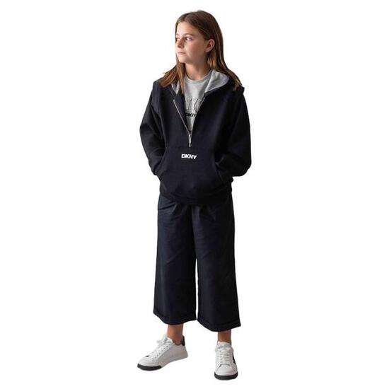 Felpa con cappuccio Dkny modello D60181_09B per unisex ragazzi