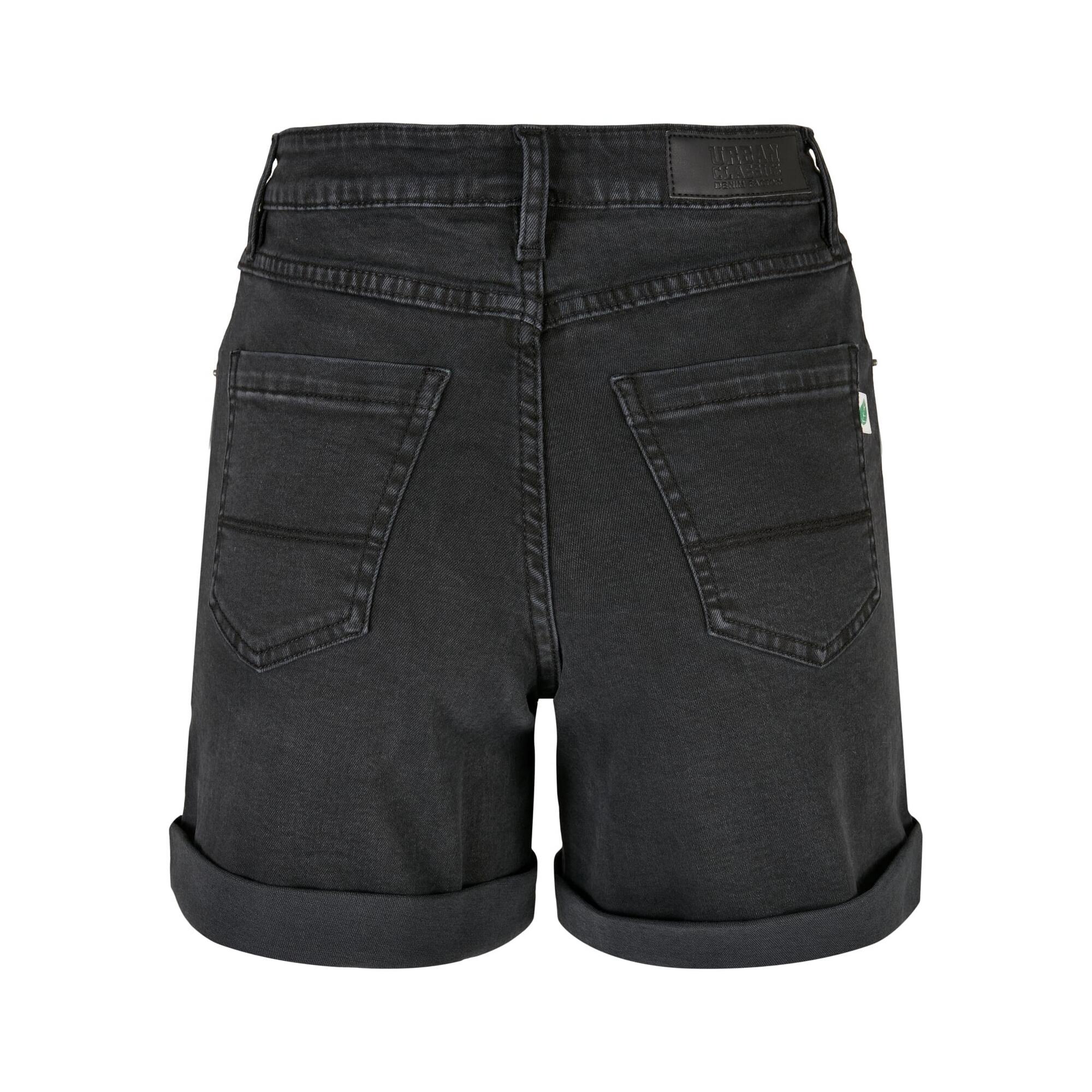 Pantaloncini Biologico Donna Urban Classics Nero 2/3