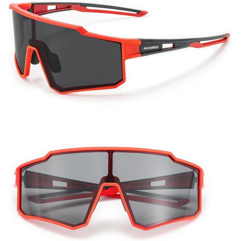 Ochelari de soare protecție UV, incasabil UV400 Tr90, roșu