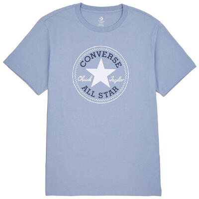 T-shirt converse chuck patch core. blauw. uniseks