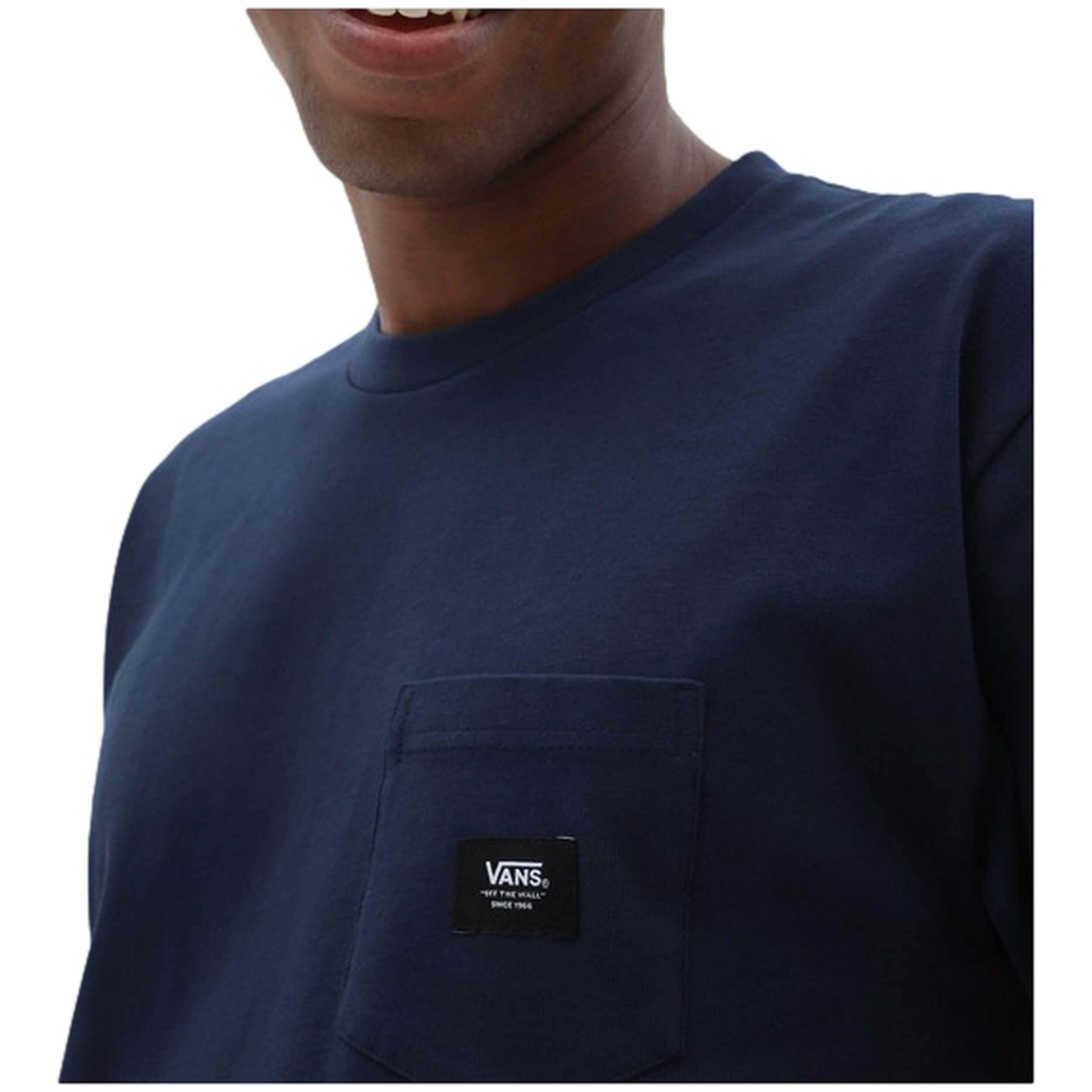 Maglia a maniche corte Vans modello VN0A5KD9LKZ1-BLUE per uomini 4/5