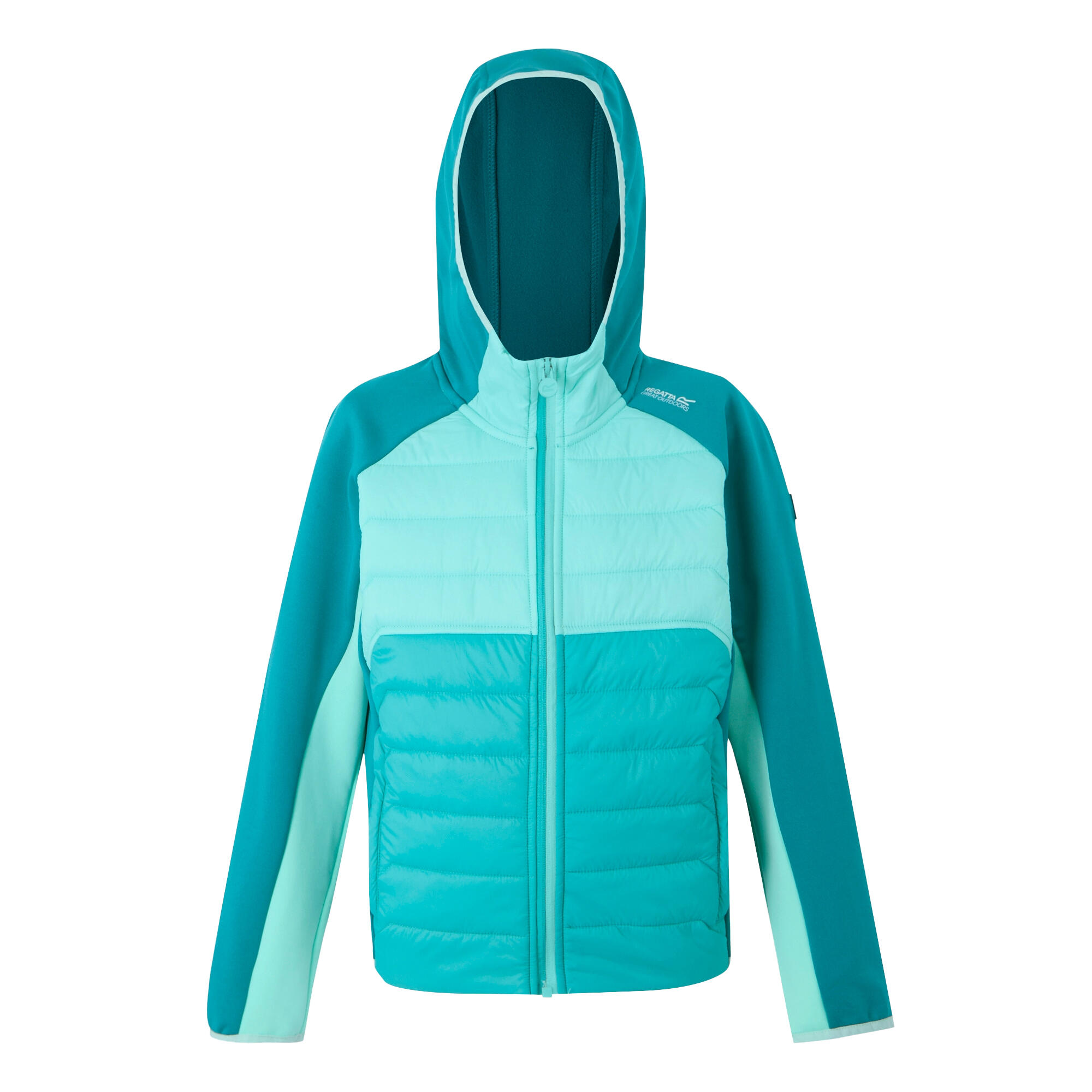 REGATTA Childrens/Kids Kielder IX Hybrid Jacket (Turquoise/Aruba Blue/Exotic Plume)
