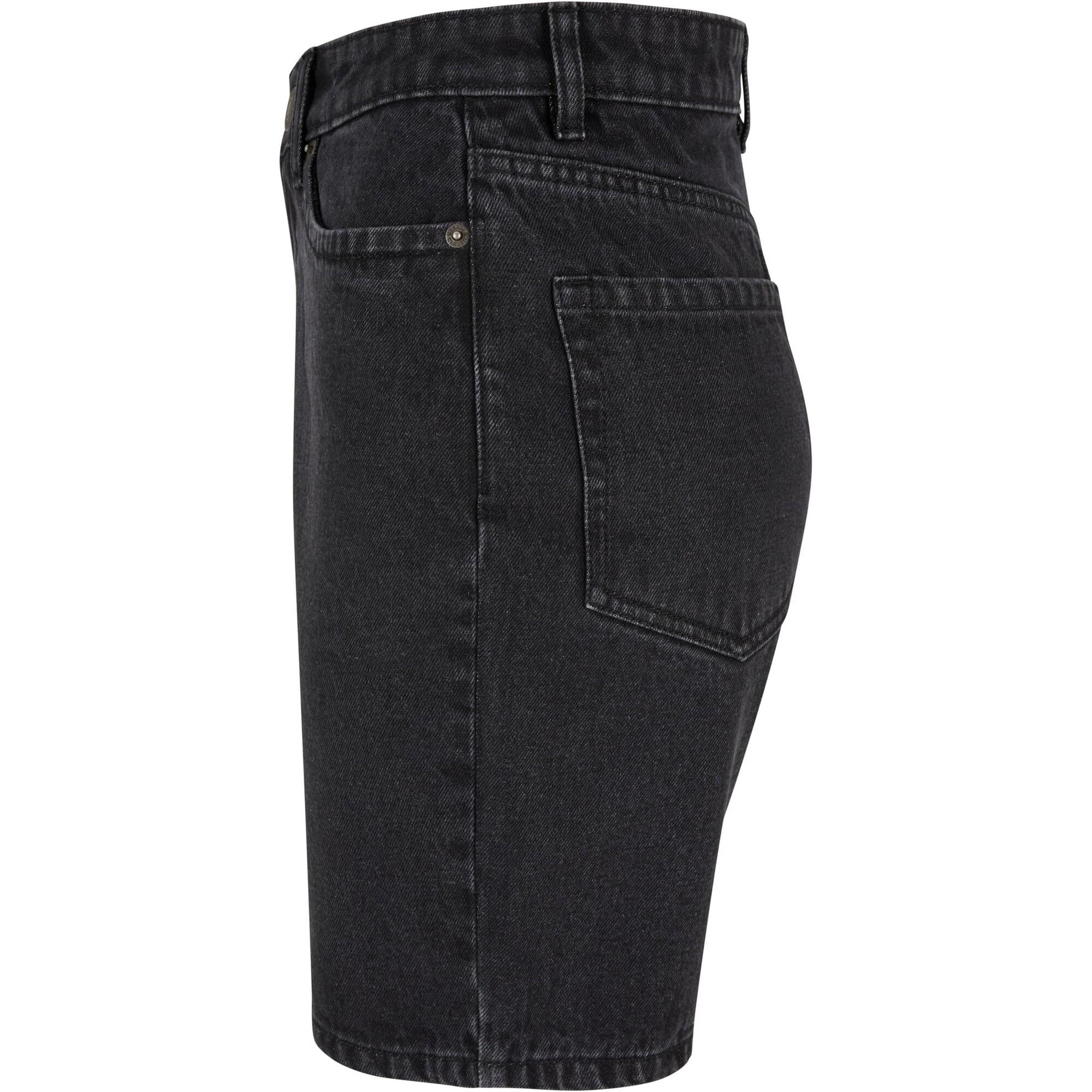Pantaloncini Donna Urban Classics 90s Lavaggio Nero 3/4