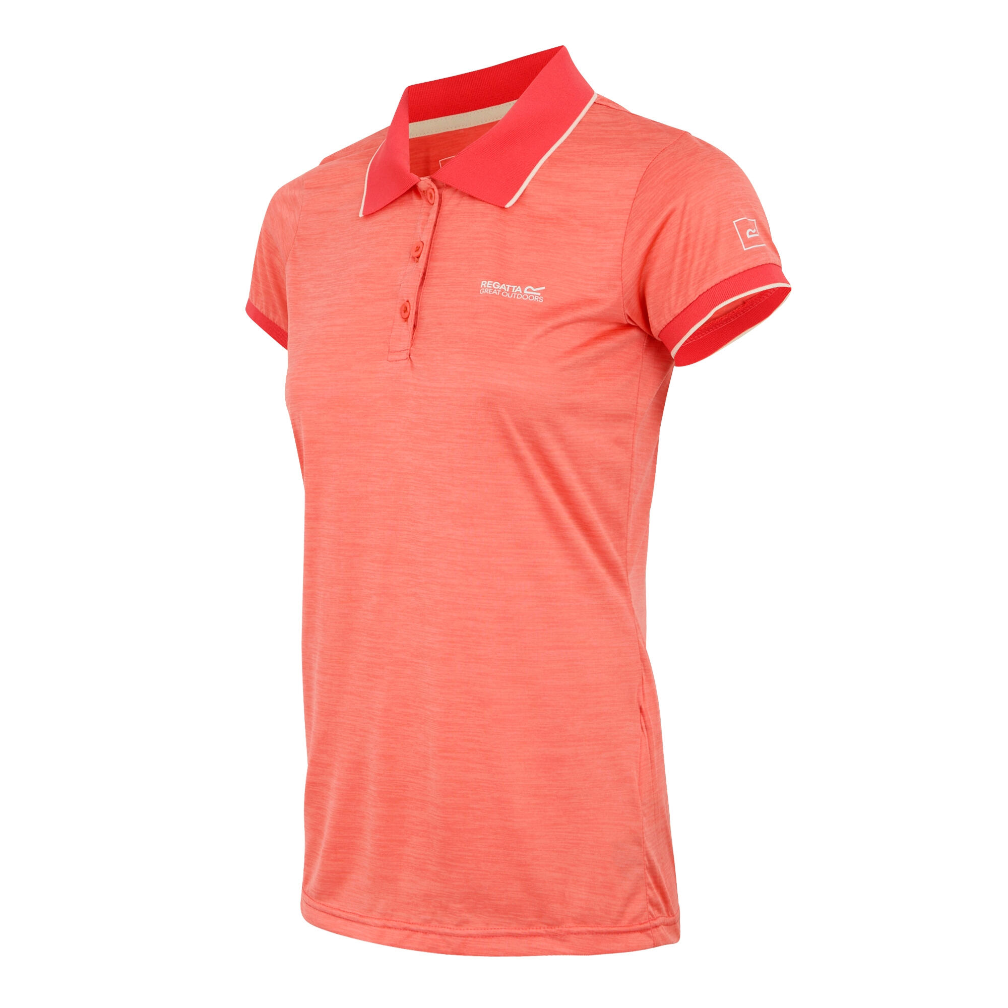 Polo Manches Courtes REMEX Femme (Pêche Foncée) 3/4