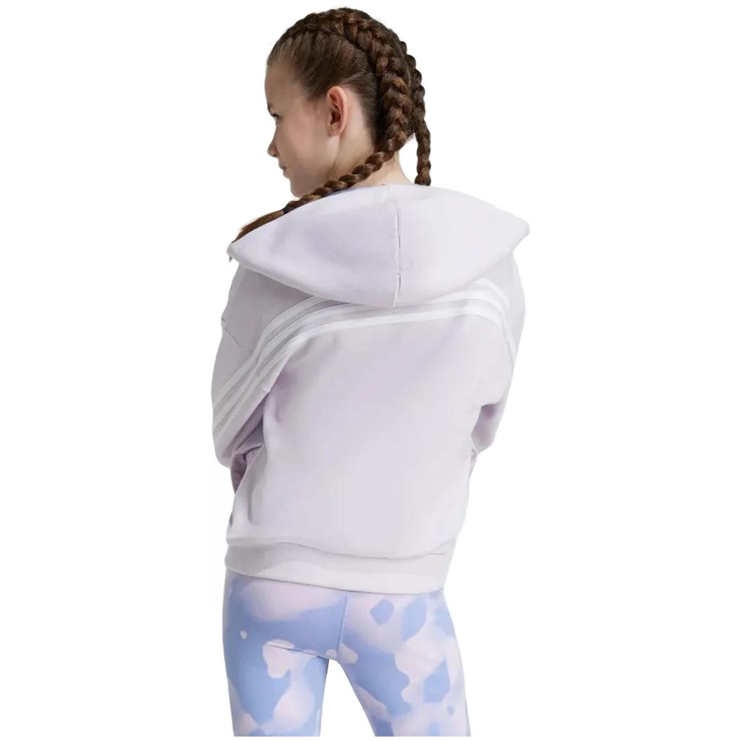 Felpa con cappuccio Adidas modello IX3623 per unisex ragazzi 2/5