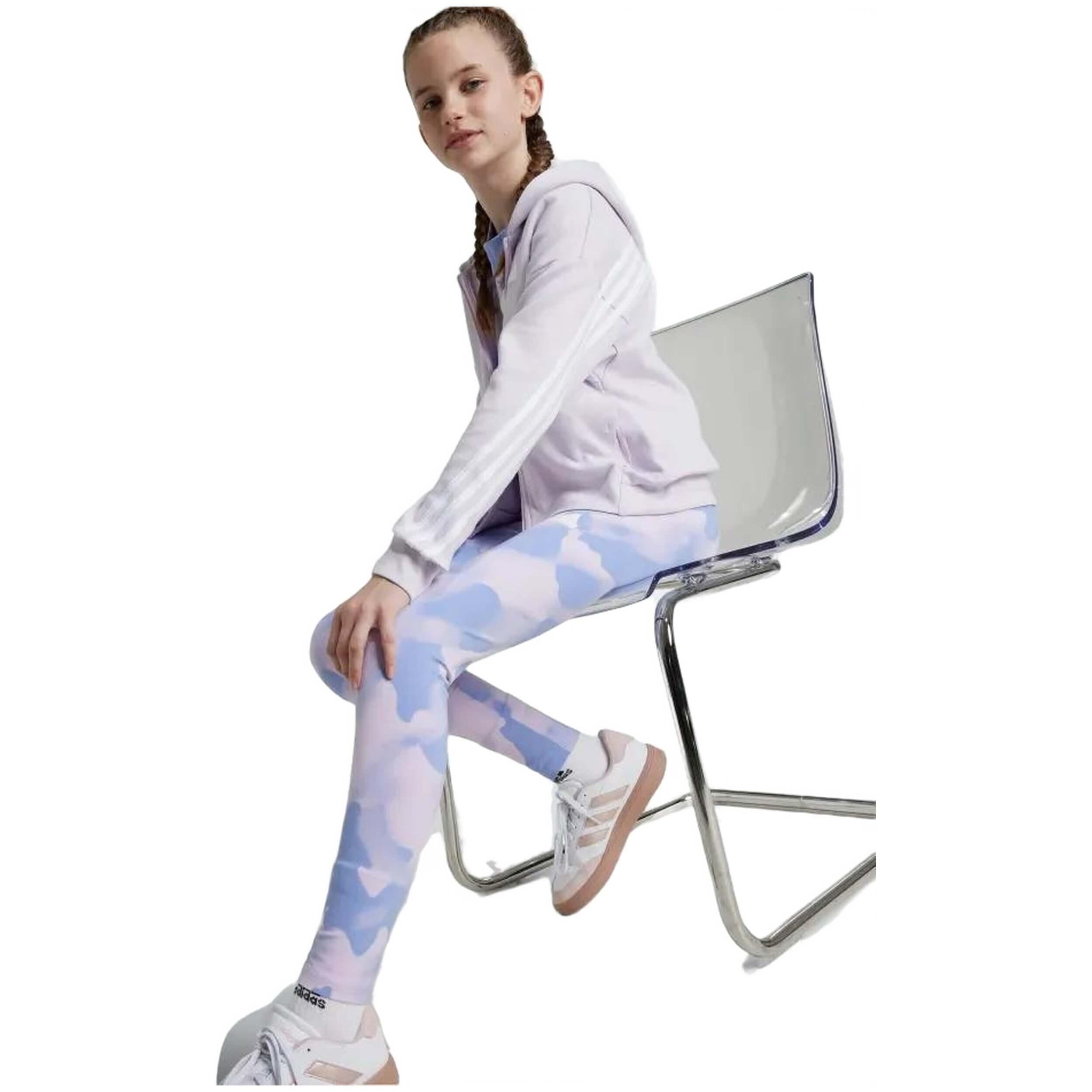Felpa con cappuccio Adidas modello IX3623 per unisex ragazzi 3/5