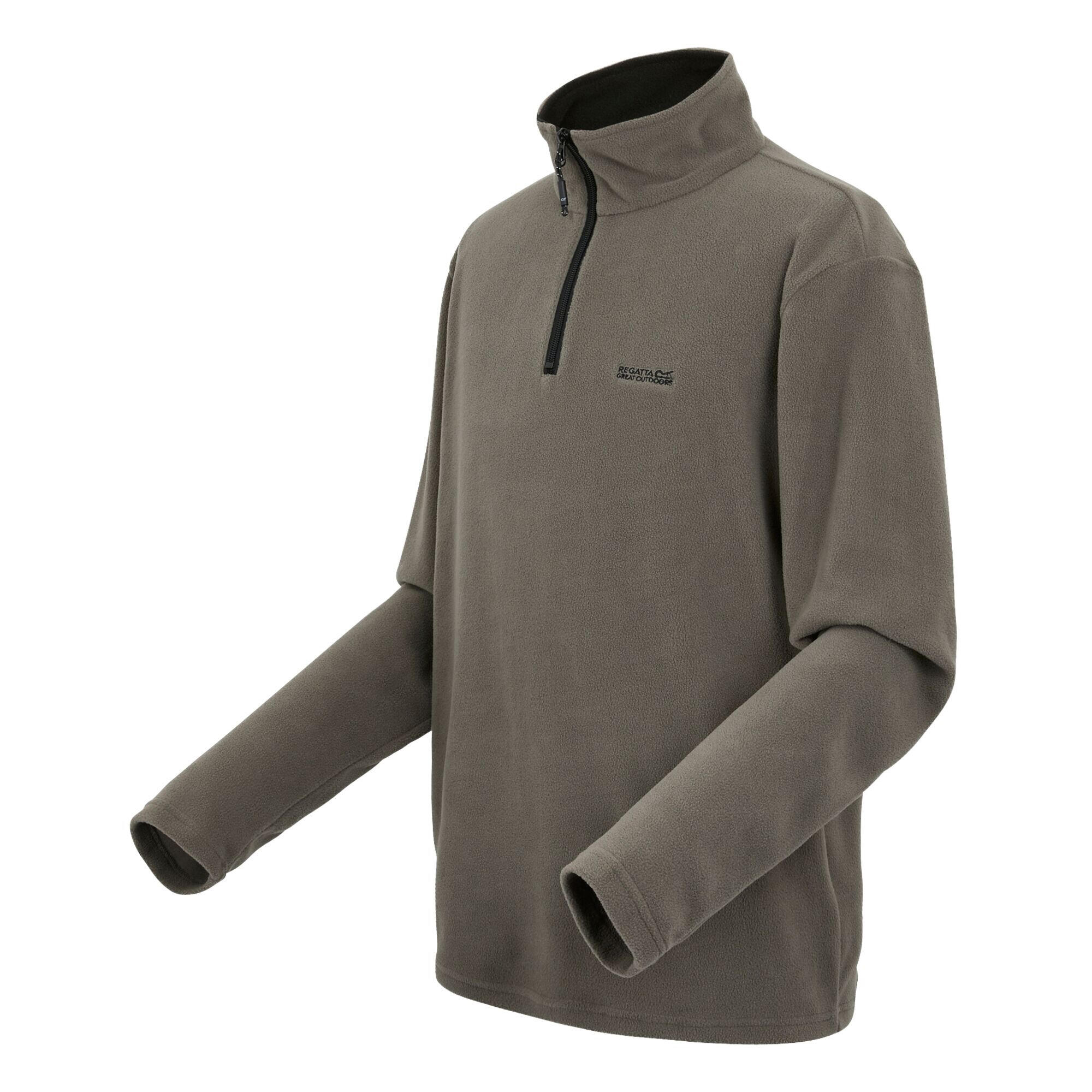 Great Outdoors Mens Thompson Half Zip Fleece Top (Treetop) 3/5