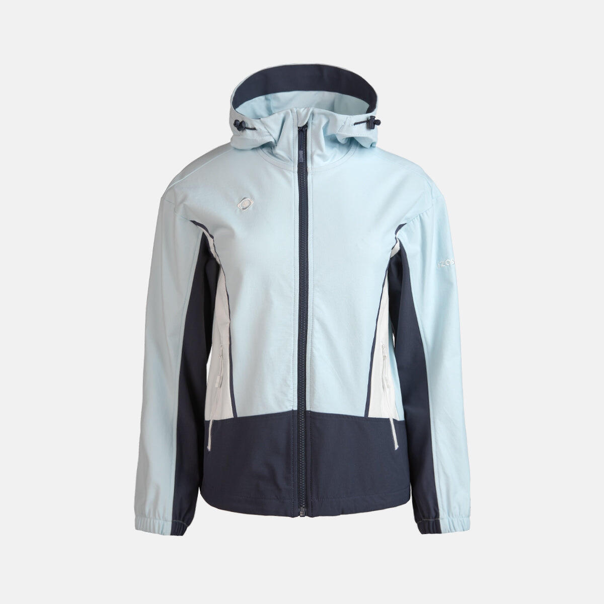 Izas - Veste Légère Venecia - Capuche, Ceinture Et Poches Zippées Ajustables - Coupe-pluie - Bleu - Grand - Decathlon