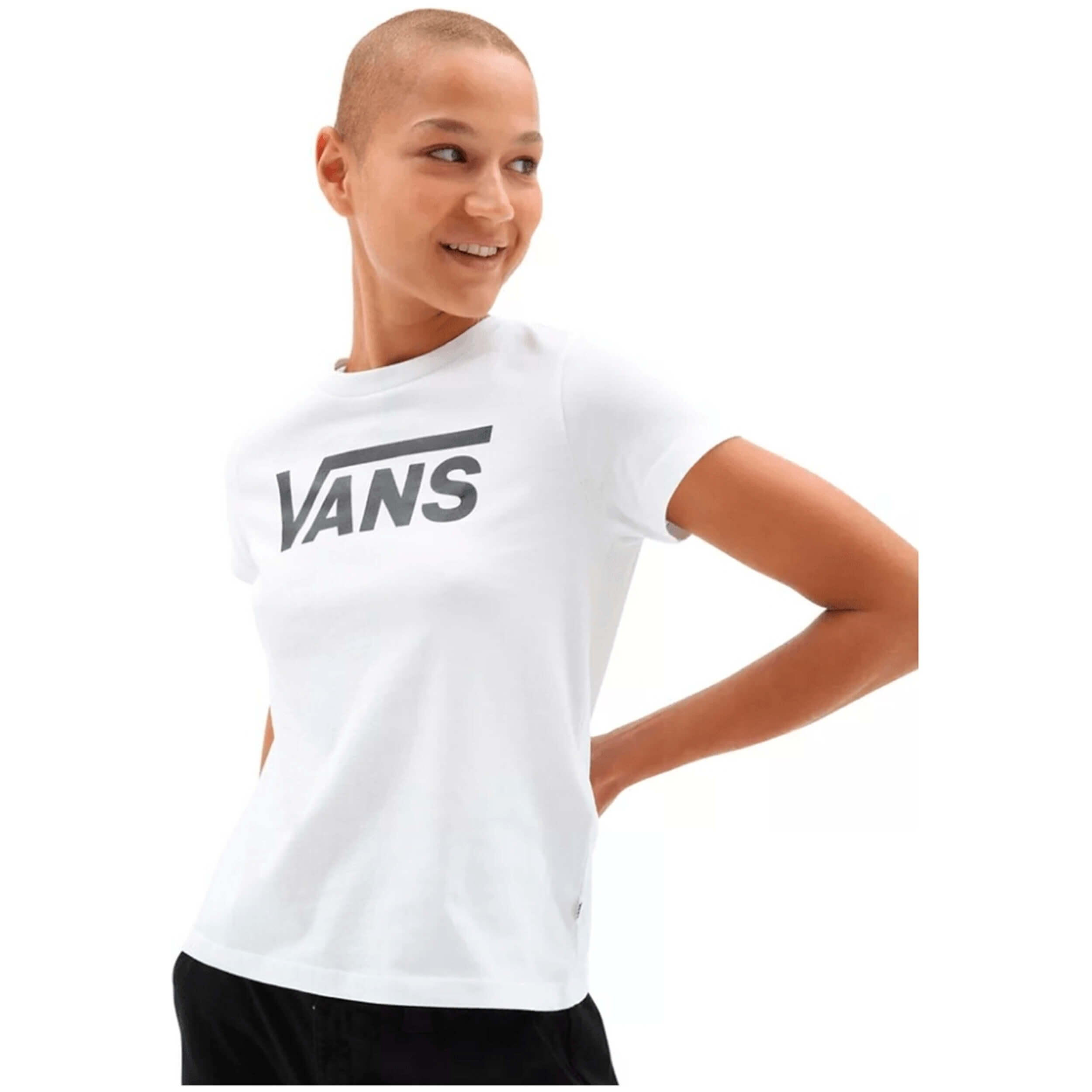 T-shirt Vans modèle VN0A3UP4WHT1 pour femmes 1/4